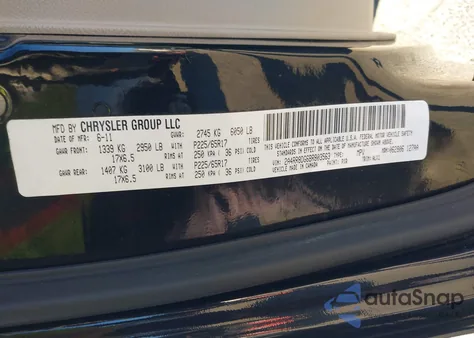 2011 Chrysler Town & Country Touring-L z USA, uszkodzony, nr VIN 2A4RR8DG6BR803563